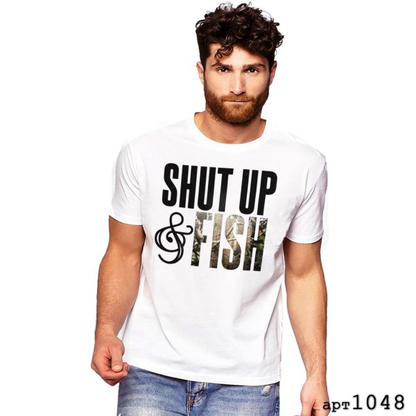Футболка с принтом Shut up
